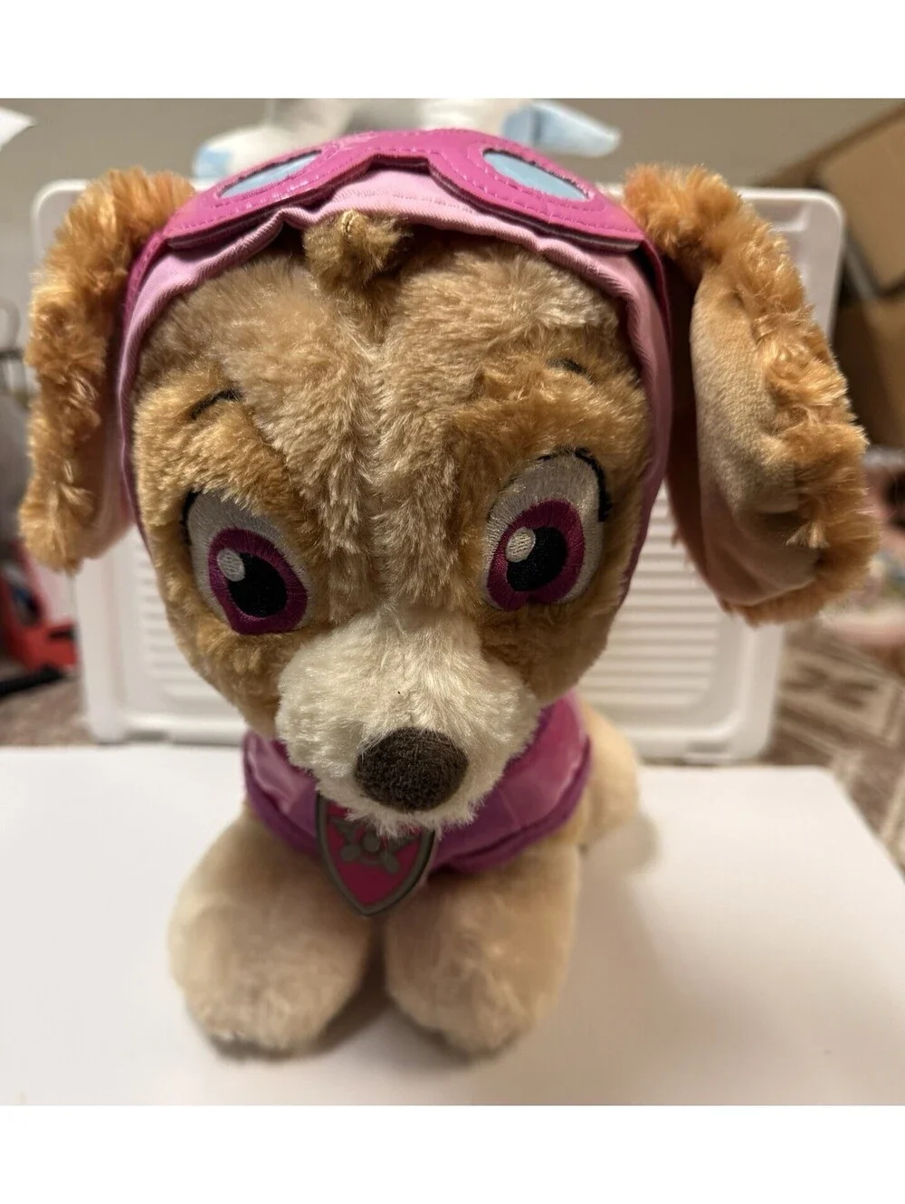 Build A Bear Nickelodeon Paw Patrol Skye Dog Plush 2018 W/ Hat And Collar